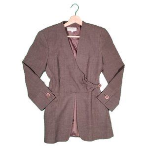 Giorgio Armani Le Collezioni Gray Asymmetrical Blazer Sz. 40/6